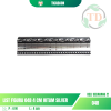 List Figura 04B 4 cm Hitam Silver