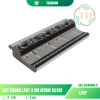 List Figura LF07 4 cm Hitam Silver